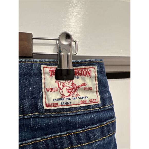 True Religion Sammy Jeans Size 29, Measure 32x29 Flared Leg Low Rise 7.5” - Picture 5 of 11